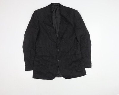 The Label Herren Wollblazer grau gestreift - Regular Fit, 38R