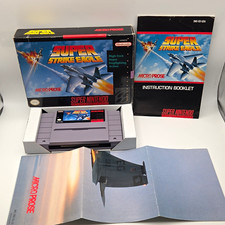 SNES Super Strike Eagle Super Nintendo Simulation CIB Complete w/Poster