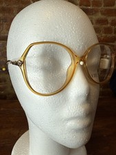 Vintage Vienna Line 20CT Gold Played Eye Glasses Made In Austria Yellow