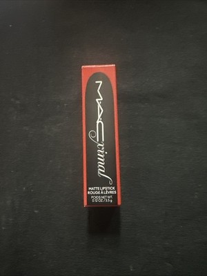 Mac Maximal Matte Lipstick 691 Ruby Woo 3.5 g Full Size New