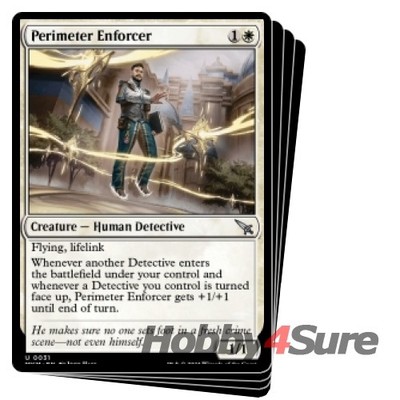 Perimeter Enforcer X4 M/NM Magic: The Gathering MTG Murders At Karlov Manor