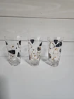 Federal Atomic Amoeba Boomerang Glasses - Black & Gold Set 3 MCM Vintage
