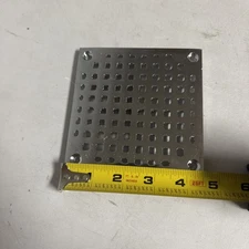 Smith Floor Drain Grate BHP05CPG, for 5" Square, Stainless Steel Grid Strainer