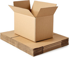Amazon Basics Cardboard Moving Boxes for Packing and Shipping, Small Size, 16" X