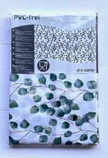 Tischdecke Wachstuch Lebensmittelecht abwaschbar  110x140cm gr&uuml;ne Bl&auml;tter