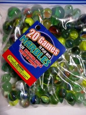 Small  1" Large 150 Assorted MARBLES  20 Games to Play