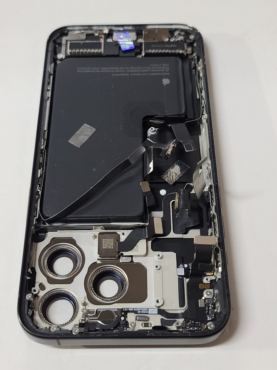 OEM Apple IPhone 15 Pro Max Original Housing,Black,No Rear Camera