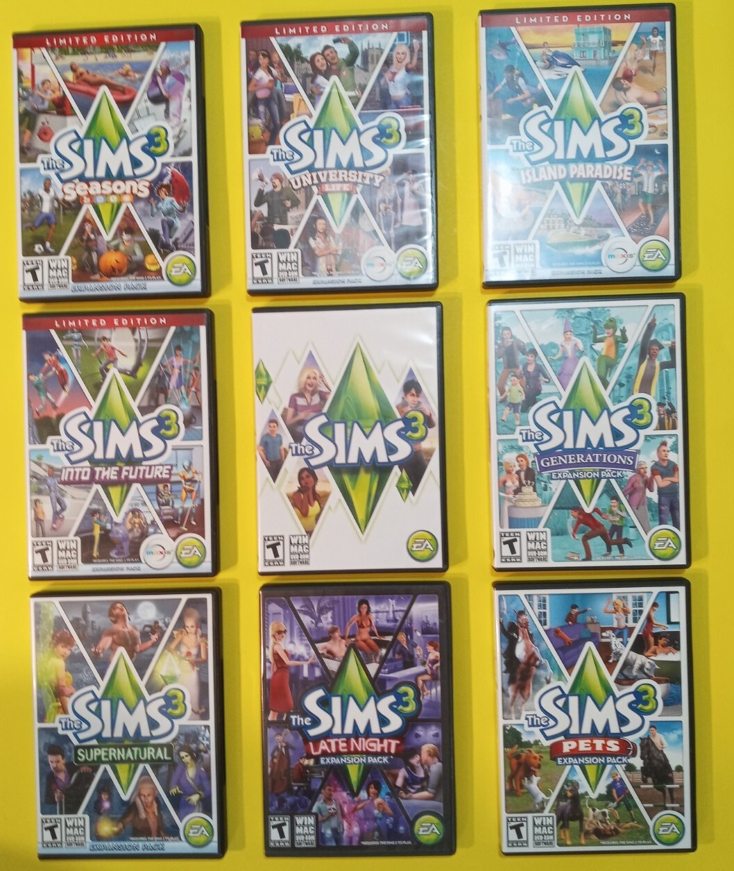 Lot Of 9 The Sims3 PC Games, Expansion Packs & Limited Edition eBay