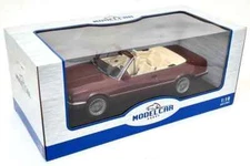 MCG 1/18 BMW 325i Cabriolet E30 Metallic Red 1985 Alpina Rims Diecast model car