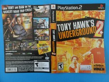 PLAYSTATION 2 TONY HAWK'S UNDERGROUND 2 ORIGINAL COVER ART **NO GAME**