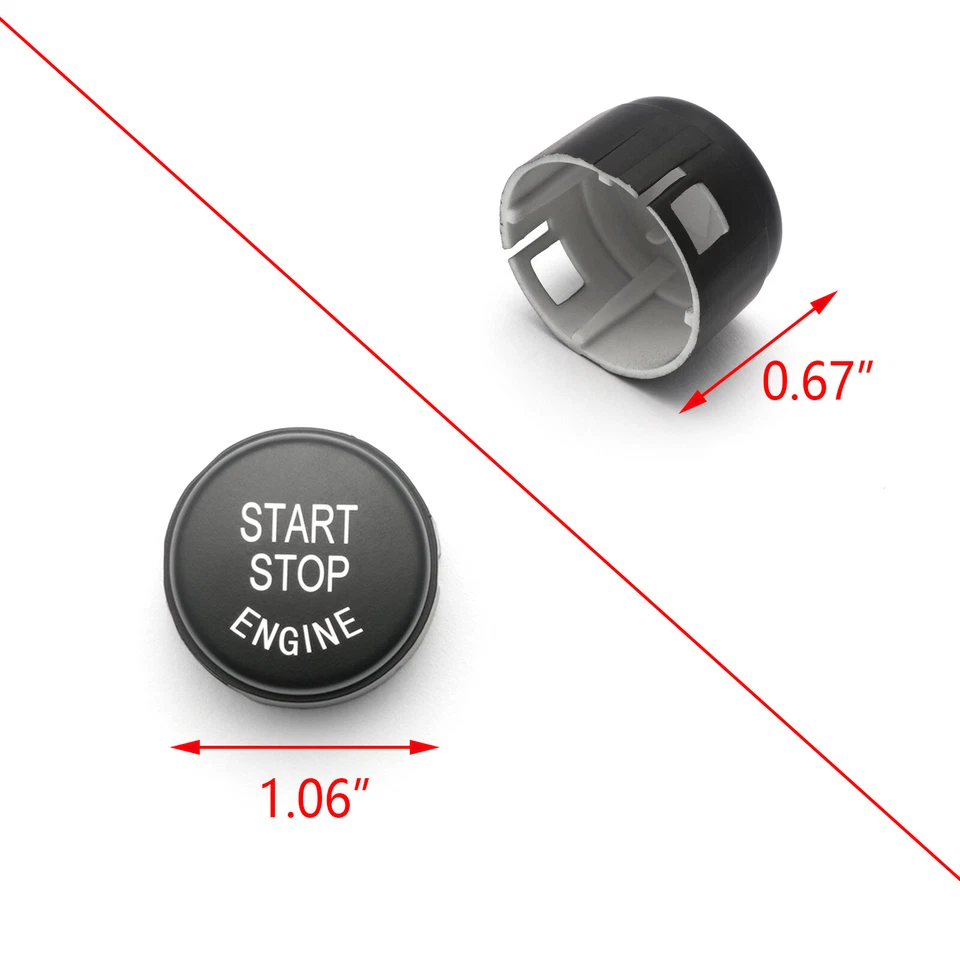 Cubierta de interruptor de botón de parada de arranque del motor para BMW F20 F30 F10 F01 F48 F16 Foto 4 de 4