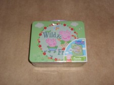 New Peppa Pig Tin Lunch Box with Wild  Free 48 Piece Puzzle