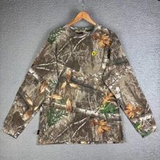Scent Blocker Realtree Edge Camo Long Sleeve T-Shirt Sz M Cotton Blend Hunting
