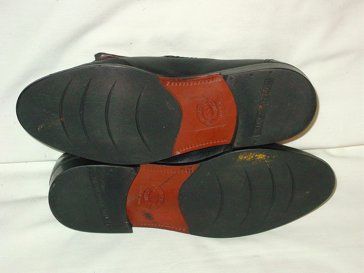Adolfo Vintage Black Leather Kiltie Loafers Made in Italy Men\'s Size 11 adolfo shoes products for sale | eBay main image 3