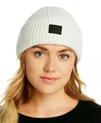 ALLSAINTS HALF CARDIGAN STITCH KNIT BEANIE 30% WOOL IN PORCELAIN OS NWT ALLSAINTS HALF CARDIGAN STITCH BEANIE WOMEN main image 3