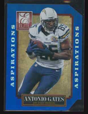 Antonio Gates 2013 Panini Donruss Elite Aspirations Blue 2/15