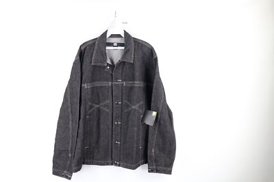 NOS Vtg 90s Marithe Francois Girbaud Mens L Spell Out Denim