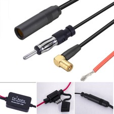 Antenne Auto Splitter Verstärker SMB DIN DAB+ UKW AM Adapter Radio Autoantenne