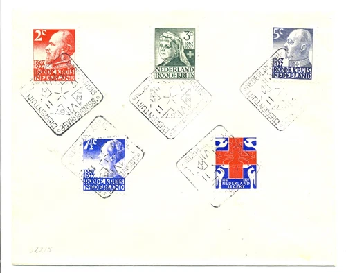 NETHERLANDS 1927-6-17 CV -FDC - RED CROSS -SPEC PM. --VF --@2