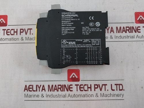 SCHMERSAL SRB402EM-24V Safety Relay 24V DC/AC 50mA 28-12 AWG S1885572 - Picture 5 of 6