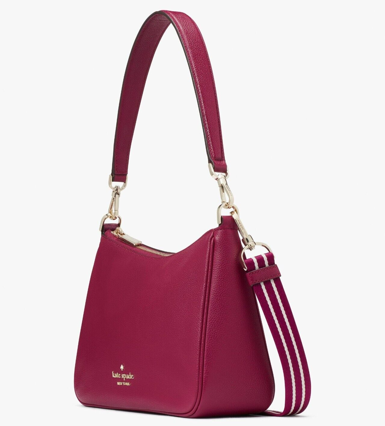 Kate Spade Rosie Shoulder Bag Purple Leather KF086 Dark Raspberry NWT ...