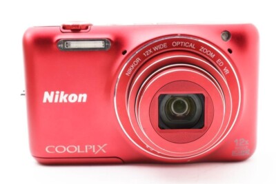 Nikon COOLPIX S6600 Red Digital Camera 16MP 12x Optical Zoom Nikon COOLPIX S6600 Red Digital Camera 16MP 12x Optical Zoom