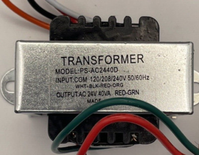 HVAC PS-AC2440D Control 40VA Transformer 24VAC output Residential/Commercial