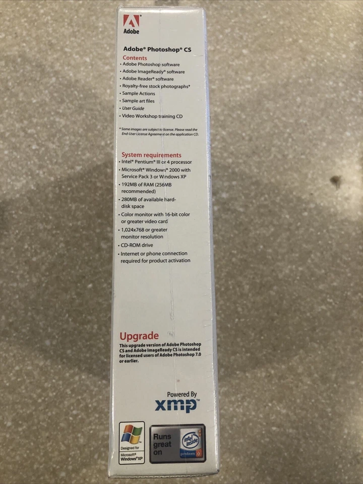 SEALED Genuine Adobe Photoshop CS Upgrade 2003 Windows For Ver 7.0 or Earlier - Image 2 of 3