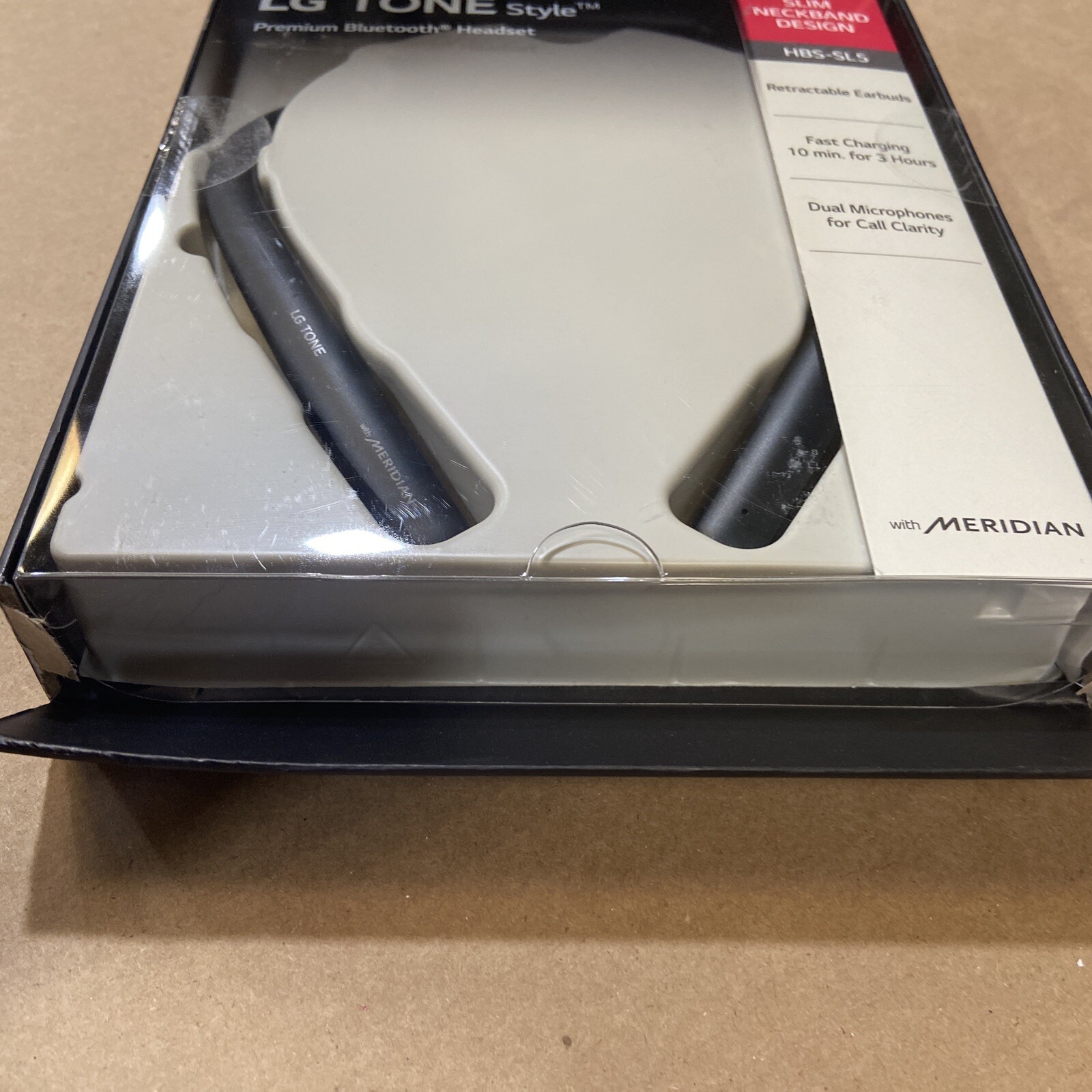 LG Tone Style HBS-SL5 Bluetooth Wireless Stereo Neckband Earbuds - Black