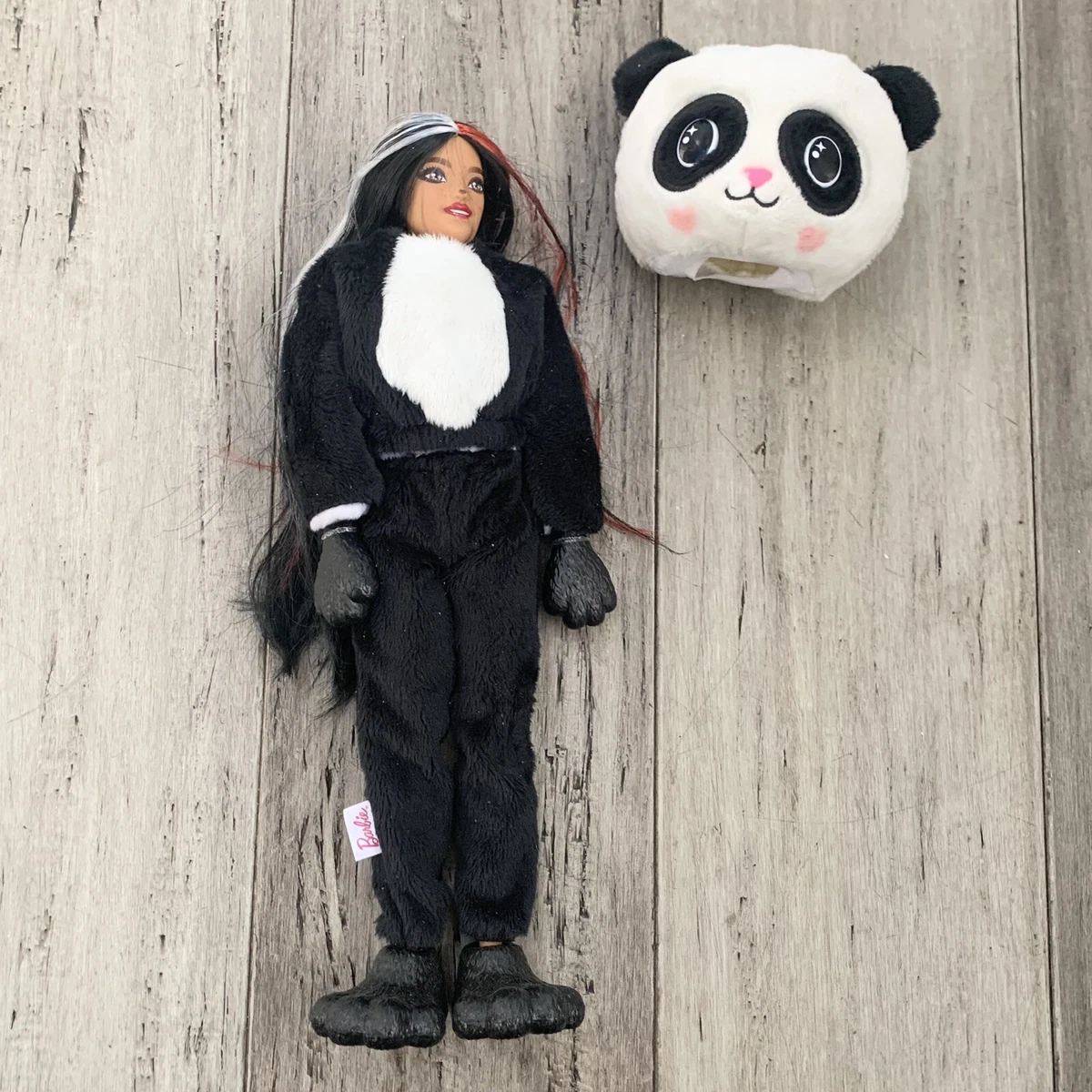 Mattel Barbie Cutie Reveal Posable Doll with Panda Bear Costume Genuine 2021