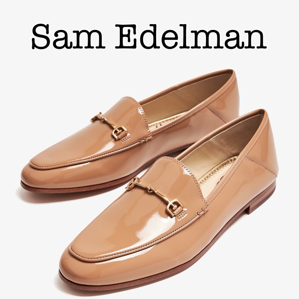 Sam Edelman Loraine Tan Patent Leather Loafers Size 8 1/2 | eBay