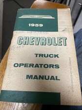 59 chev truck manual