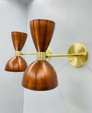 Mid Century Wall Sconce Pair - 1950's Italian Stilnovo Lighting-Adjustable Lamp
