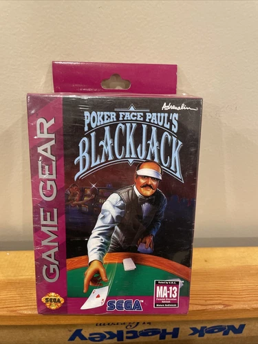 BRAND NEW Poker Face Paul's Blackjack (Sega Game Gear, 1992)
