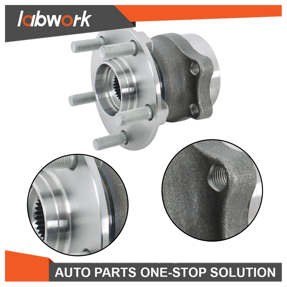 Par de cojinetes y bujes de rueda trasera Labwork 2014-2018 para Subaru Forester Impreza Foto 3 de 4