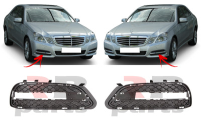 Für MB E W212 AVANGARDE 09-13 DRL Abdeckung Schwarz Ohne Chrom Paar Set