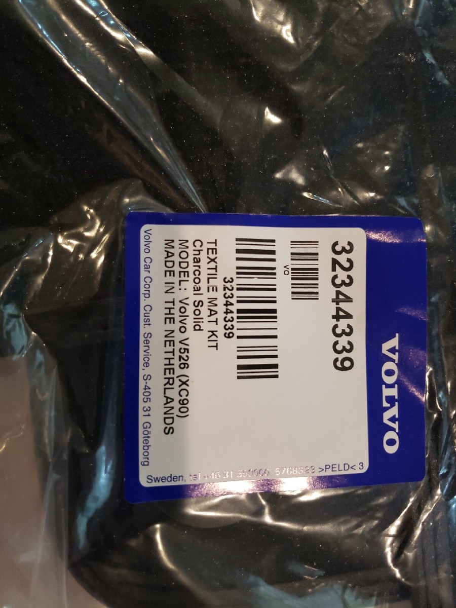 Genuine OEM Volvo XC90 Carpeted Floor Mats Charcoal V526 32344339