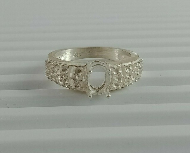 7X5 MM Oval Semi Mount RingWithout Stone RingVintage RingProng