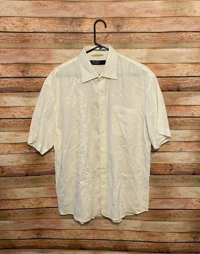 Nat Nast Shirt Mens White Silk 