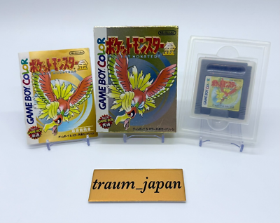 Pokemon Gold Silver Crystal w/Box & Manual Japanese Nintendo