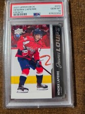 2021-22 Upper Deck FRENCH Young Guns #472 Hendrix Lapierre PSA 10 Capitals