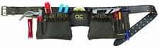 CLC Custom Leathercraft 19427 Construction Work Apron, Oiled Leather, 12 Pocket
