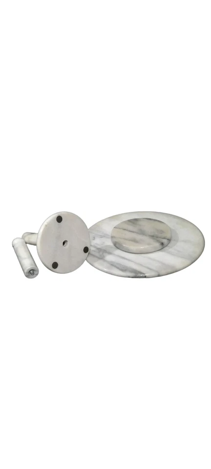 БЕЛЫЙ МРАМОР LAZY SUSAN и бумаги полотенце держатель набор из 2 творческий дом - Изображение 4 из 4