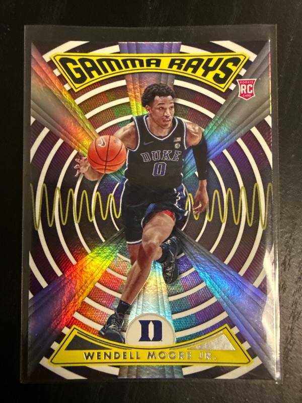 2022-23 Panini Chronicles Draft Picks Gamma Rays #ZG-WEN Wendell Moore Jr RC