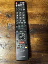 Genuine Sharp AQUOS Smart TV Remote Control GB004WJSA Untested