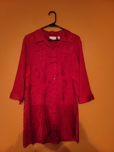 Shirt. Size 2. Crimson Red. Button Up 