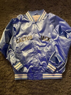 Cactus Jack Exclusive Charity Softball Jacket Blue  For The Love Of The Game 