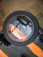 Mitchell Industrial Forklift Tire 18 x 7 x 12 1/8 Super Solid Press-On Smooth