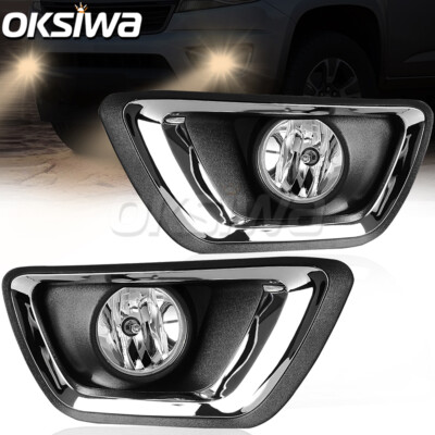 Clear Lens Driving Fog Lights For 2015-2020 Chevy Colorado Front Bumper Lamps