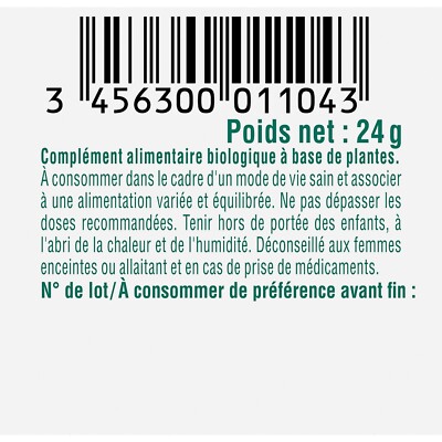 Biosens - Gélules Végétales Activateur Transit Au Psyllium Et Chicorée BIO - Complément Alimentaire Neuf